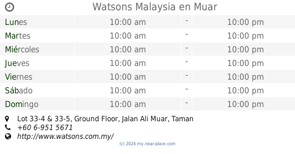 🕗 Senheng Bakri Muar horarios, NO 82-46_NO 82-49, JALAN BAKRI 2 